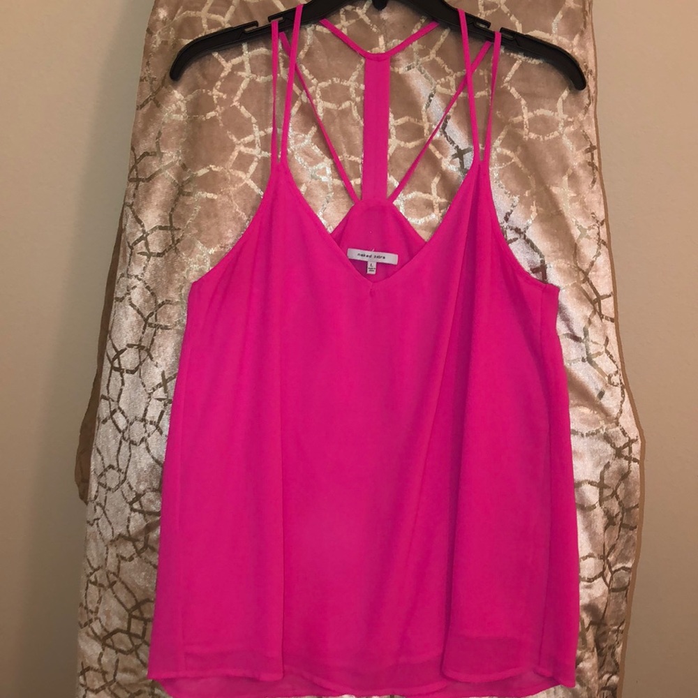 Hot pink dressy tank